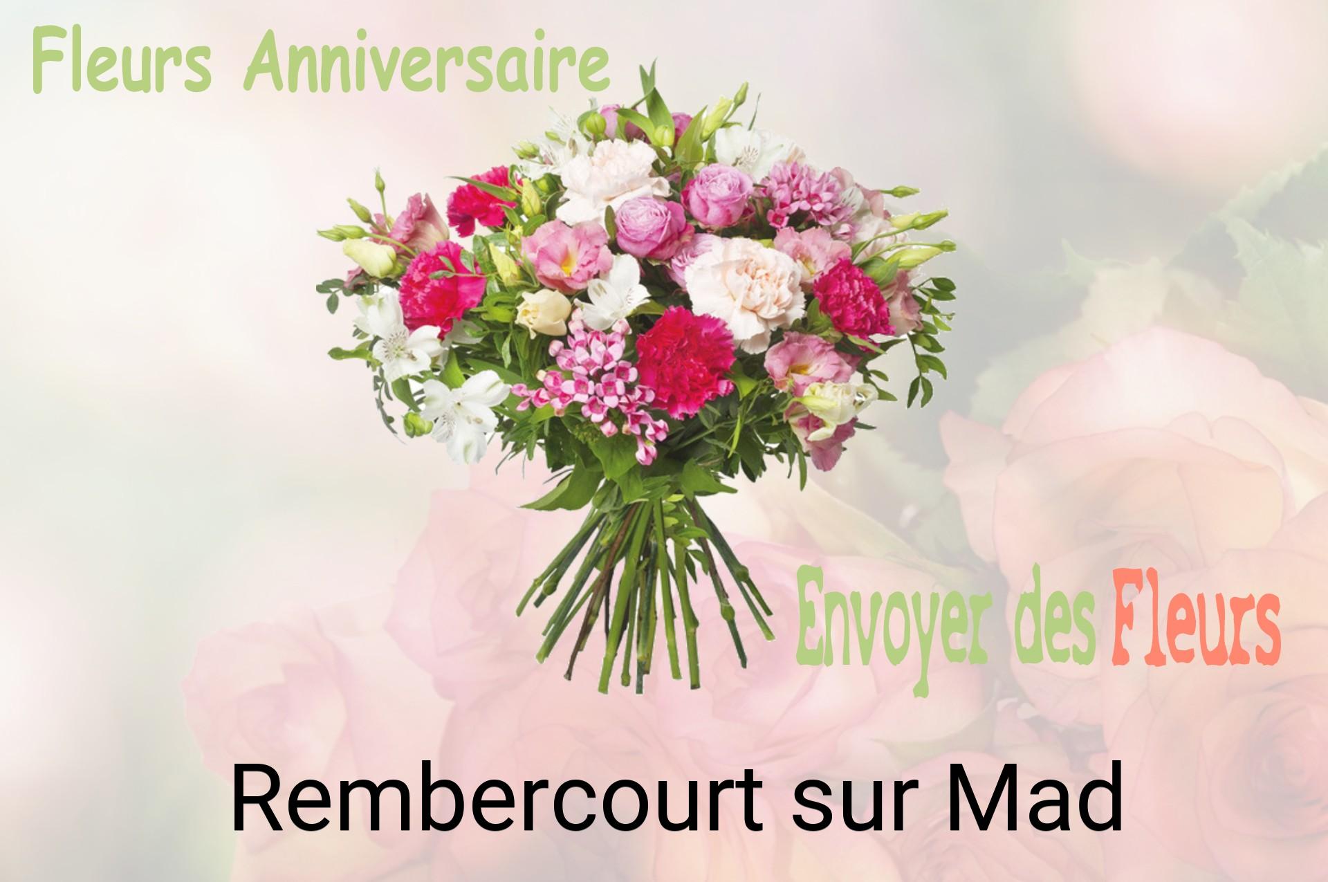 Bouquet de fleurs d’anniversaire livré à Rembercourt-sur-Mad