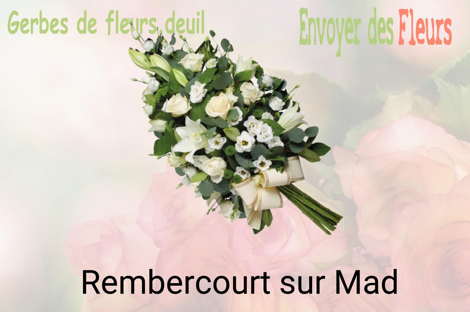 Gerbe de fleurs de deuil livrée à Rembercourt-sur-Mad